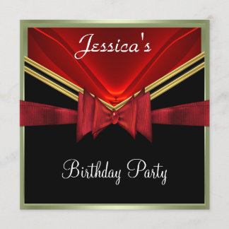 Populäre schwarze Party Einladung