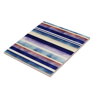 Populäre Summer Navy Blue Boat Stripes Collection Fliese
