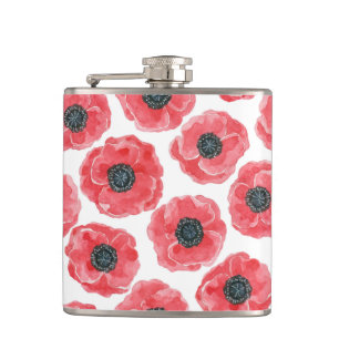 Populationen Aquarell Flachmann