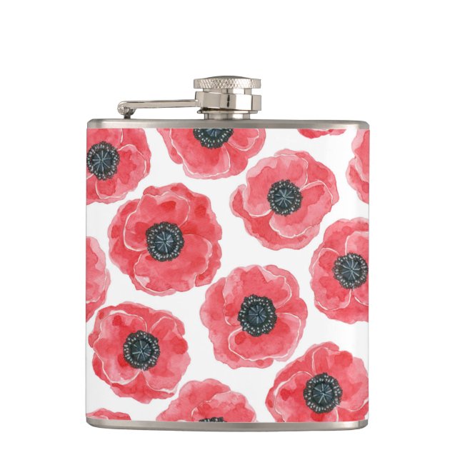 Populationen Aquarell Flachmann (Vorderseite)