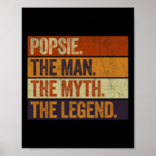 Populieren Sie den Mann, den Mythos, das verblüffe Poster