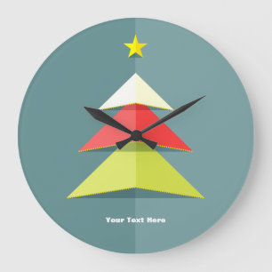 Popup-Weihnachtsbaum-Uhr Große Wanduhr