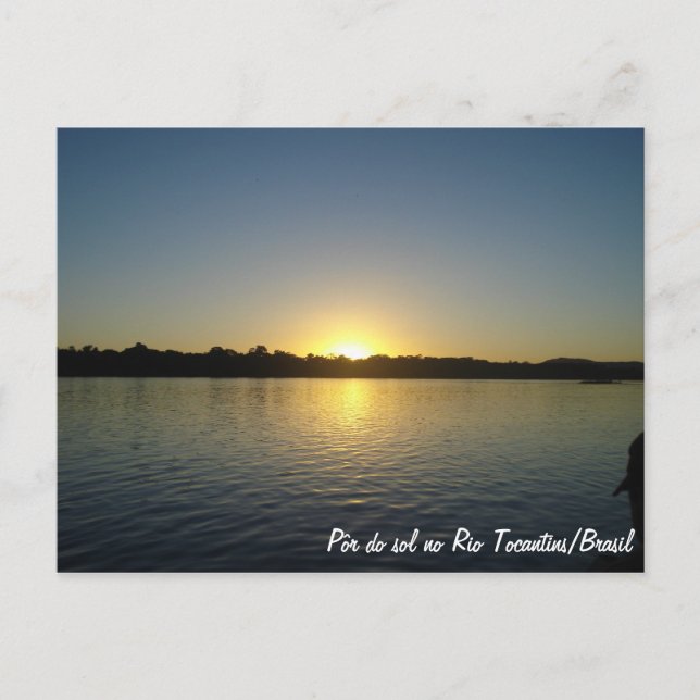 Por do Sol no Rio Tocantins Postkarte (Vorderseite)