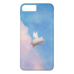 porc avec le coque iphone d'ailes