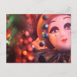 Porcelain Clown Carte postale personnalisée