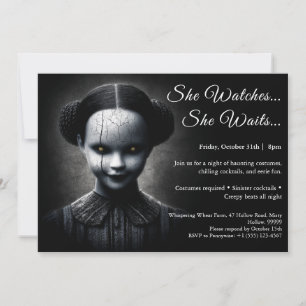 Porcelain Doll Halloween Kostüme Party Einladung