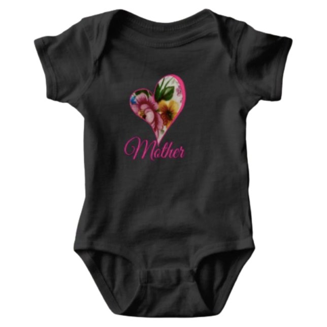 Porcelain Inspired Floral Baby Strampler (Von Creator hochgeladen)