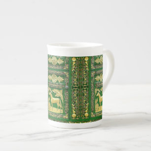 Porcelaine Porte tzigane détail en os chine tasse
