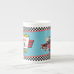 Porcelaine Tasse en papier pour fête d'anniversaire rétro de