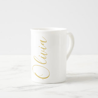 Porcelaine Tasse spéciale nom en écriture dorée Olivia Blanch