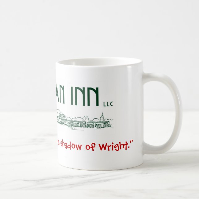 Porcelan Tasse Usonian Gasthaus-Logoklassiker (Rechts)