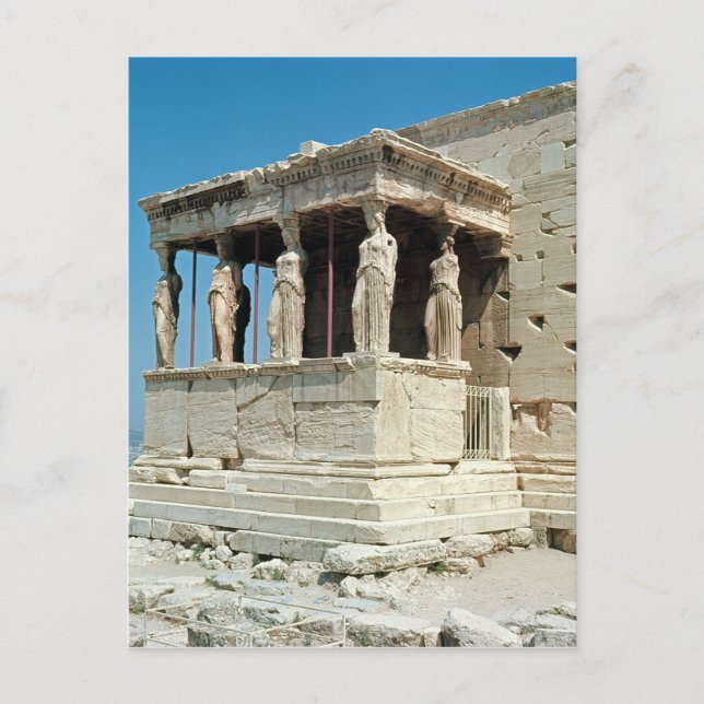 Porch of the Maidens, Erechtheion, c.421-405 v. Ch Postkarte (Vorderseite)