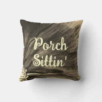 Porch Sittin' / Coussin Porch / Sepia /