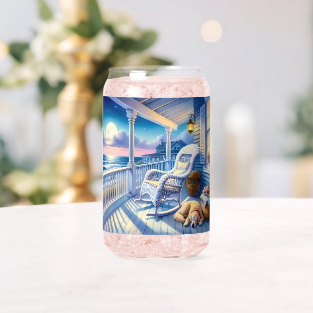 Porche côtière sur la lune avec vue sur le chien e (Insitu (Mariage))