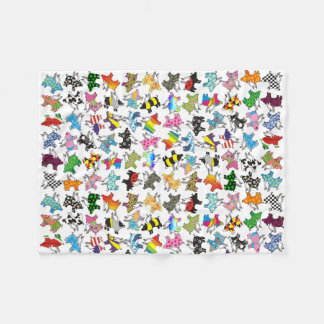 Porcs de vol sur une couverture d'ouatine