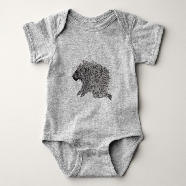 Porcupine Baby Strampler (Vorderseite)