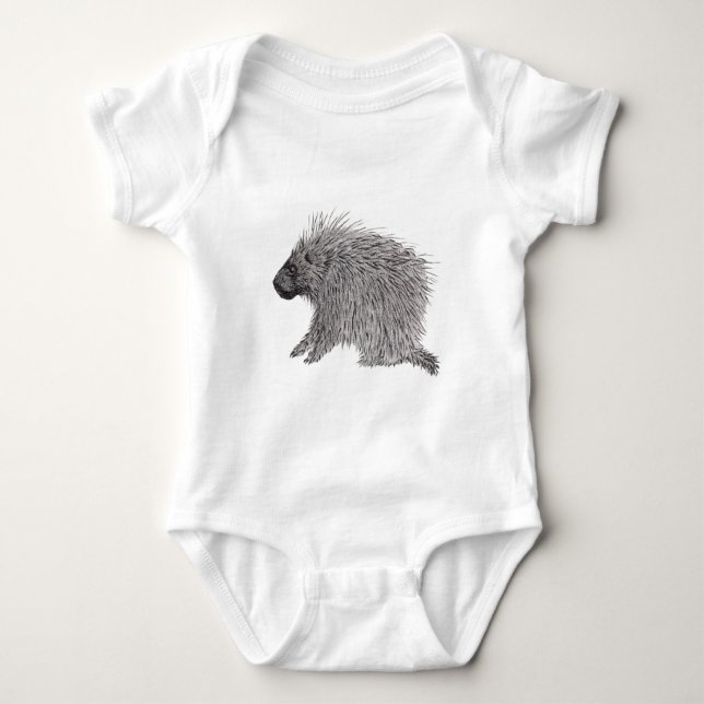 Porcupine Baby Strampler (Vorderseite)