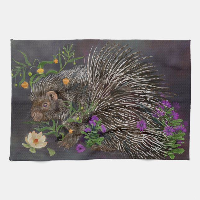 Porcupine Bouquet Geschirrtuch (Horizontal)