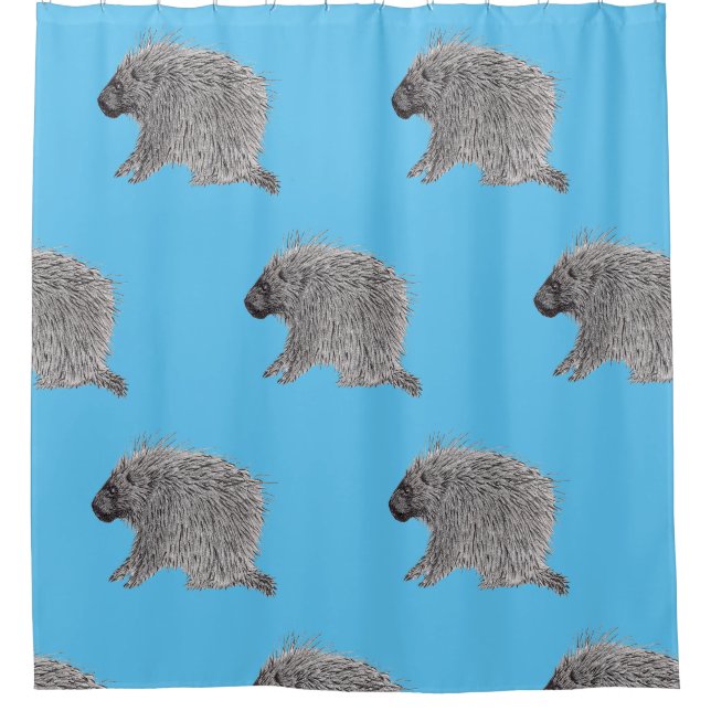 Porcupine Duschvorhang (Vorderseite)