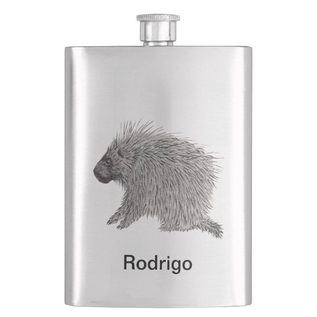 Porcupine Flachmann (Vorderseite)