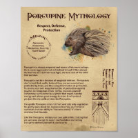 PORCUPINE MYTHOLOGY POSTER
