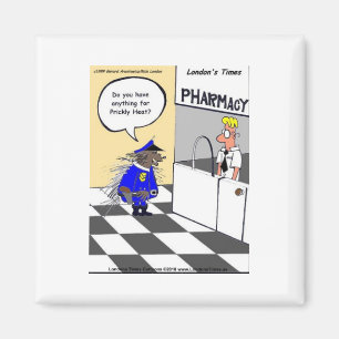 Porcupine Police Funny gibt T-Shirts und Sammlerst Magnet