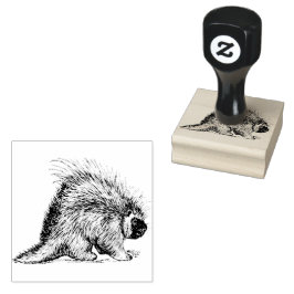 Porcupine Quill | Briefmarke aus Kautschuk Gummistempel