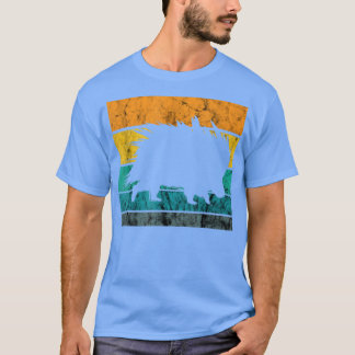 Porcupine Quill Pig Retro Vintage Quill Lover Natu T-Shirt