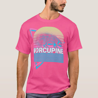 Porcupine Retro-Geschenk T-Shirt