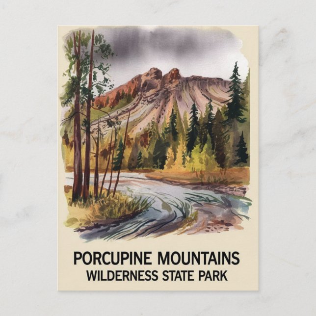 Porcupine Staat Park/Garten: Parco di Villa dei Ce Postkarte (Vorderseite)