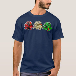 Porcupine Weihnachtsbaum Lichter Funny Animals Xma T-Shirt