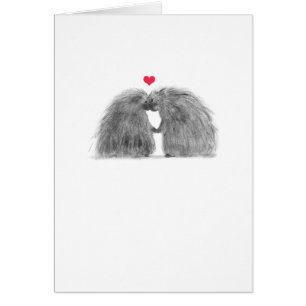 Porcupines en Love Card