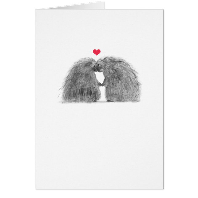 Porcupines in Love Card (Vorne)