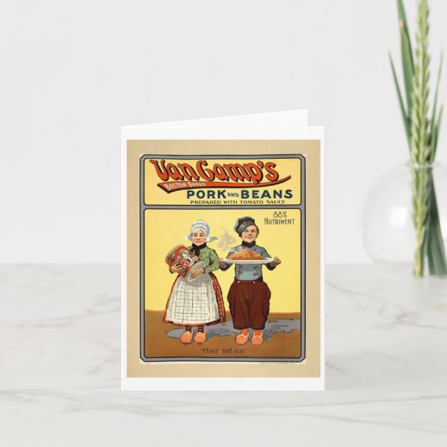 Pork&Beans notecard Karte (Vorderseite)
