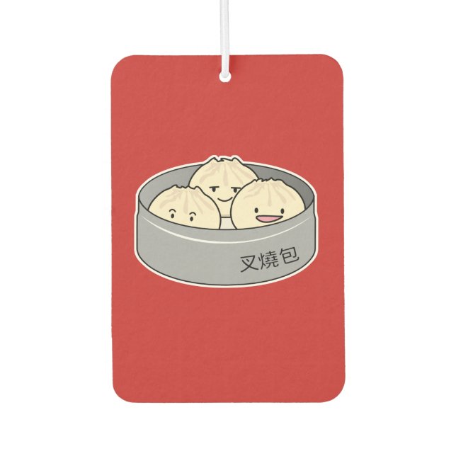 Pork Bun dim sum Chinesisches Frühstück gedämpft G Autolufterfrischer (Vorderseite)