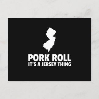 Pork Roll ist ein New Jersey Thing Staat NJ Design Postkarte