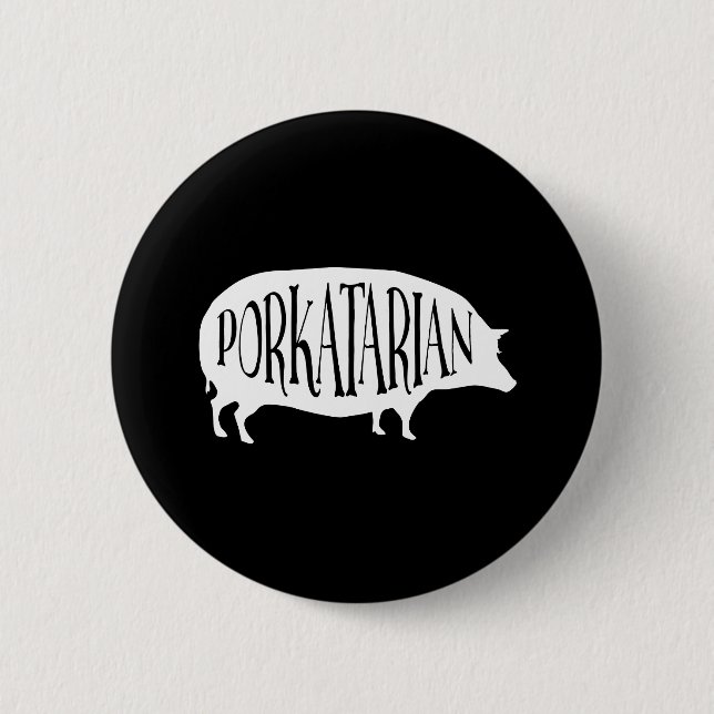 Porkatarian Vintages GRILLEN Schwein Button (Vorderseite)