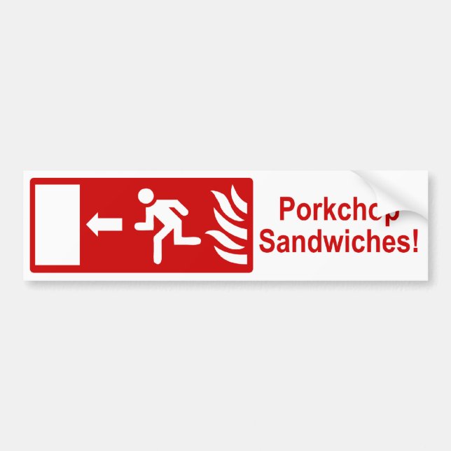 Porkchop schiebt Autoaufkleber ein (Vorne)