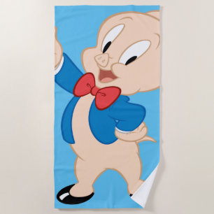 Porky Pig Klassische Pose Strandtuch