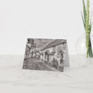 Porlock High Street Vintag Karte