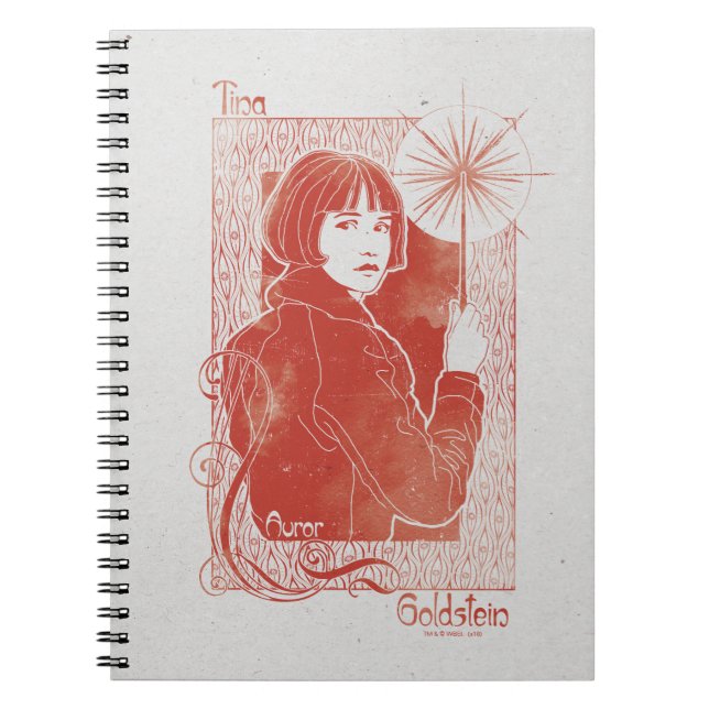 PORPENTINA GOLDSTEIN™ Illustration Notizblock (Vorderseite)