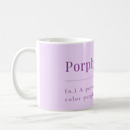 Porphyrophile: Lavendel-Tasse für Lila Enthusiaste Kaffeetasse