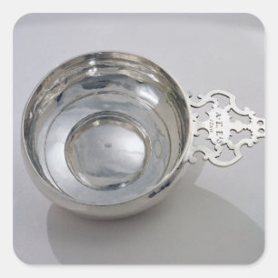 Porringer, 1760 quadratischer aufkleber