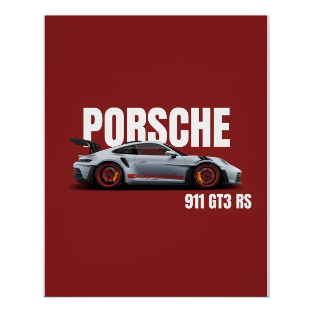 Porsche 911 GT3 RS Poster (Vorderseite)