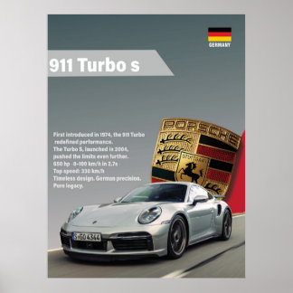 Porsche 911 Turbo S - Speed Style Poster