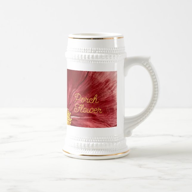 Porsche Blume / Original / Bierglas (Rechts)