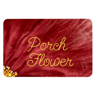 Porsche Blume / Original / flexibel Magnet
