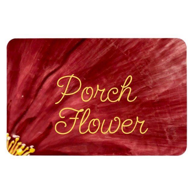 Porsche Blume / Original / flexibel Magnet (Horizontal)