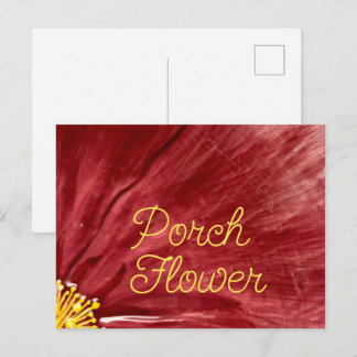 Porsche Blume / Original / Postkarte