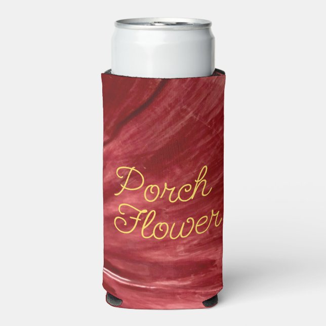 Porsche Blume / Original / Selters Dosenkühler (Seltzer Vorderseite)